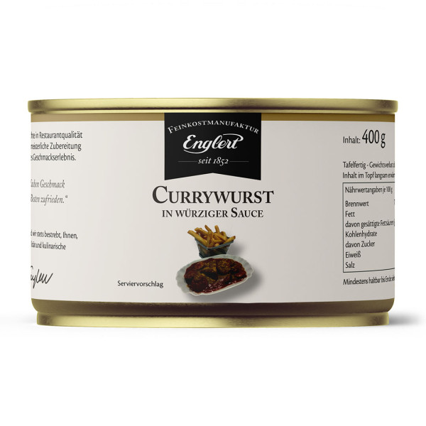 Currywurst in würziger Sauce, 400g / Dose